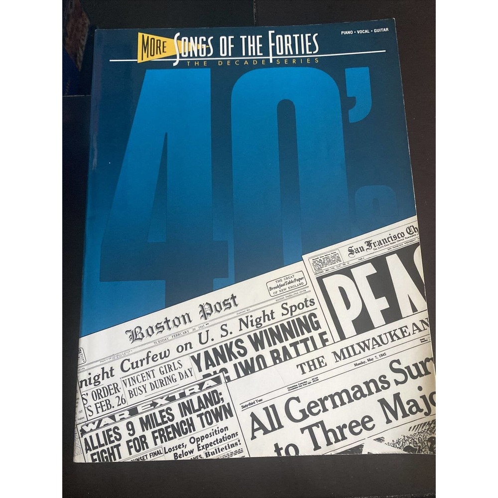 Songs of the 40's: The Decade Series EZ Play Today #388 Piano- Keyboard- Organ